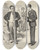 Triptych art skateboard deck of Charles Dana Gibson Editor Have You Ever Written Any Editorials by Charles Dana Gibson (1867-1944)