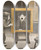 Triptych art skateboard deck of Peter Newell The Hole Book Pl 05 by Peter Newell (1862-1924)