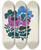 Triptych art skateboard deck of David Kakabadz Abstraction Based On Flower Forms Iii by David Kakabadze (1889-1952)