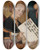 Triptych art skateboard deck of Lucas Cranach Female Saint With Scroll by Lucas Cranach