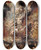 Triptych art skateboard deck of Peter Paul Rubens Fall Of The Damned by Peter Paul Rubens (1577-1640)