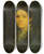 Triptych art skateboard deck of George Fuller Portrait Of Mrs Aaron Fuller by George Fuller (1822-1884)