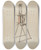 Triptych art skateboard deck of J Howard Iams Sausage Stuffer by J Howard Iams (20-)