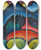 Triptych art skateboard deck of Wassily Kandinsky Lithograph Blue The Boat by Wassily Kandinsky (1866-1944)