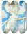 Triptych art skateboard deck of Paul Csar Helleu Portrait Of Mrs Helleu With An Umbrella by Paul Cesar Helleu (1859-1927)