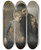 Triptych art skateboard deck of Ernst Karl Georg Zimmermann Buerin Mit Enkelin Vor Landschaftshintergrund by Ernst Karl Georg Zimmermann (1852-1901)