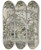 Triptych art skateboard deck of Aert Schouman Volire Met Veertien Vogels by Aert Schouman (1710-1792)