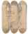 Triptych art skateboard deck of Gustav Wentzel Hilmar Collett by Gustav Wentzel (1859-1927)