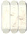 Triptych art skateboard deck of Christian Gottlieb Kratzensteinstub Hoved Af En Engel by Christian Gottlieb Kratzenstein Stub 2 (1783-1816)