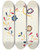 Triptych art skateboard deck of Majel G Claflin Design From Proposed Portfolio_2 by Majel G Claflin (1893-1941)