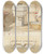 Triptych art skateboard deck of Rev James Bulwer One From A Volume Of Drawings And Prints_29 by Rev James Bulwer (1794-1879)