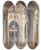 Triptych art skateboard deck of Samuel Halpert Toledo Cathedral by Samuel Halpert (1884-1930)