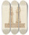 Triptych art skateboard deck of Rev James Bulwer One From A Volume Of Drawings And Prints_53 by Rev James Bulwer (1794-1879)