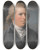 Triptych art skateboard deck of John Russell Portrait Of A Gent Called Edmund Burke by John Russell (1745-1806)