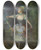 Triptych art skateboard deck of Jeanfrdric Schall A Girl Dancing With A Garland Of Flowers by Jean-Frdric Schall (1752-1825)