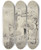 Triptych art skateboard deck of Ferdinand Boberg Cour Dune Maison 12 Rue Cortot by Ferdinand Boberg (1860-1946)