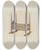 Triptych art skateboard deck of Pearl Davis Cradle_2 by Pearl Davis