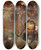 Triptych art skateboard deck of Jacek Malczewski Story Of A Song Portrait Of Adam Asnyk by Jacek Malczewski (1854-1929)