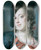 Triptych art skateboard deck of Rosalba Carriera A Venetian Lady From The House Of Barbarigo Caterina Sagredo Barbarigo by Rosalba Carriera (1675-1757)