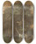 Triptych art skateboard deck of Constant Troyon Bathers By A Giant Oak by Constant Troyon (1810-1865)