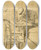 Triptych art skateboard deck of Giovanni Boldini Le Peintre Helleu Assis Une Terrasse De Caf by Giovanni Boldini (1842-1931)