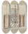 Triptych art skateboard deck of Al Curry Iron Gate And Fence by Al Curry (20-)