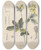 Triptych art skateboard deck of Friedrich Berge Giftpflanzenbuch Pl26 by Friedrich Berge (1811-1883)