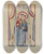 Triptych art skateboard deck of E Boyd Panel From Altar Piece Of San Antonio_2 by E Boyd (20-)