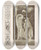 Triptych art skateboard deck of Albert Ilg Allegorien Und Embleme Vol I Pl087 by Albert Ilg (1847-1896)