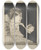 Triptych art skateboard deck of Mary Cassatt Mrs Cassatt Knitting Profile View by Mary Cassatt (1844-1926)