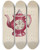 Triptych art skateboard deck of Eva Wilson Pitcher by Eva Wilson
