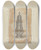 Triptych art skateboard deck of Eugene Barrell Silver Shaker by Eugene Barrell