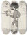 Triptych art skateboard deck of Carlo De Fornaro Mortals Immortals Pl53 by Carlo de Fornaro (1872-1949)