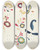 Triptych art skateboard deck of Majel G Claflin Design From A Proposed Portfolio_4 by Majel G Claflin (1893-1941)