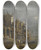 Triptych art skateboard deck of Francesco Guardi A Capriccio Coastal Landscape With Figures On The Shore Beneath An Arcade by Francesco Guardi (1712-1793)