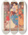 Triptych art skateboard deck of Hope Dunlap The Wonderful Music With Shouting And Laughter by Hope Dunlap