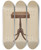 Triptych art skateboard deck of Nicholas Gorid Checker Table by Nicholas Gorid (20-)