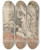 Triptych art skateboard deck of Georges Lemmen Nu Assis by Georges Lemmen (1865-1916)