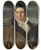Triptych art skateboard deck of Jean Auguste Dominique Ingres Josephantoine Moltedo by Jean Auguste Dominique Ingres (1780-1867)
