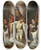 Triptych art skateboard deck of Frans Francken The Younger Holy Trinity Throne Of Grace by Frans Francken the Younger (1581-1642)