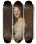 Triptych art skateboard deck of Leopold Horowitz Portrait Of Anna Branicka by Leopold Horowitz (1838-1917)