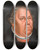 Triptych art skateboard deck of Lucas Cranach The Younger Portrait Of Martin Luther 14831546 by Lucas Cranach the Younger (1515-1586)