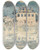 Triptych art skateboard deck of Maurice Prendergast Parisian Omnibus by Maurice Prendergast (1858-1924)