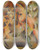 Triptych art skateboard deck of Vladimir Davidovich Baranovrossine Nude Dancers by Vladimir Davidovich Baranov-Rossine (1888-1944)