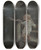 Triptych art skateboard deck of Jessie Willcox Smith She Took His Hand And Giving Him The Broad Part Of The Spiral Stair To Walk On Led Him Down A Good Way by Jessie Willcox Smith (1863-1935)