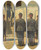 Triptych art skateboard deck of Vasily Vereshchagin The Spy by Vasily Vereshchagin (1842-1904)