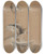 Triptych art skateboard deck of Herbert James Draper Studies Of A Mans Draped Waist And Head by Herbert James Draper (1864-1920)