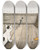 Triptych art skateboard deck of Peter Newell The Hole Book Pl 18 by Peter Newell (1862-1924)