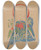 Triptych art skateboard deck of Stanisaw Wyspiaski Drawing Of An Ornament With A Motif Of Dragons And Vines by Stanislaw Wyspianski (1869-1907)