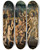 Triptych art skateboard deck of Bartolom Bermejo Descent Of Christ Into Limbo by Bartolome Bermejo (1440-1501)